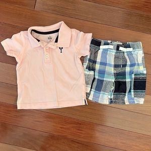 Kid’s Headquarters 12m short and polo set.